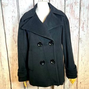 Michael by Michael Kors Double Breasted Wool Blend Peacoat Jacket Coat SMALL GUC
